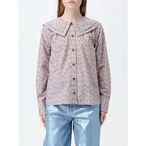 GANNI Floral Print Cotton Poplin Sirt Size 34 Spring Summer Lightweight Resort